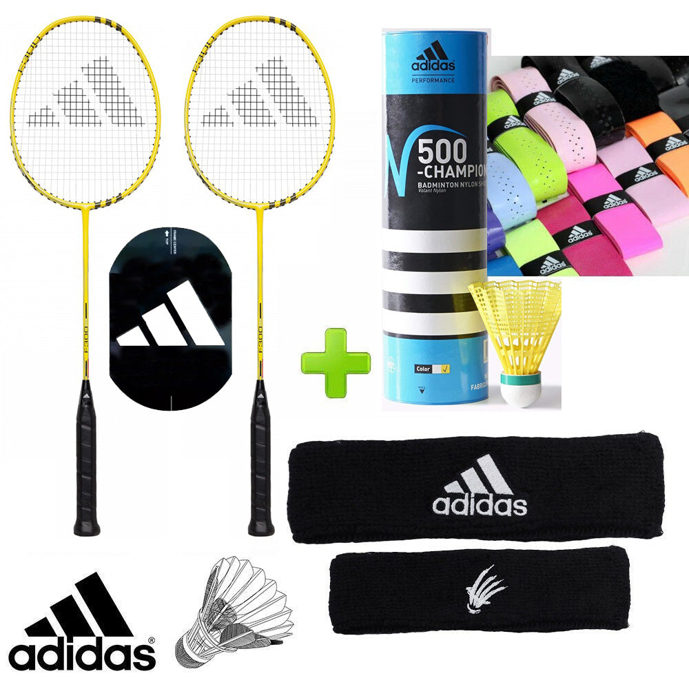 adidas Badminton F300 Fast Set w/ Shuttles and Grips